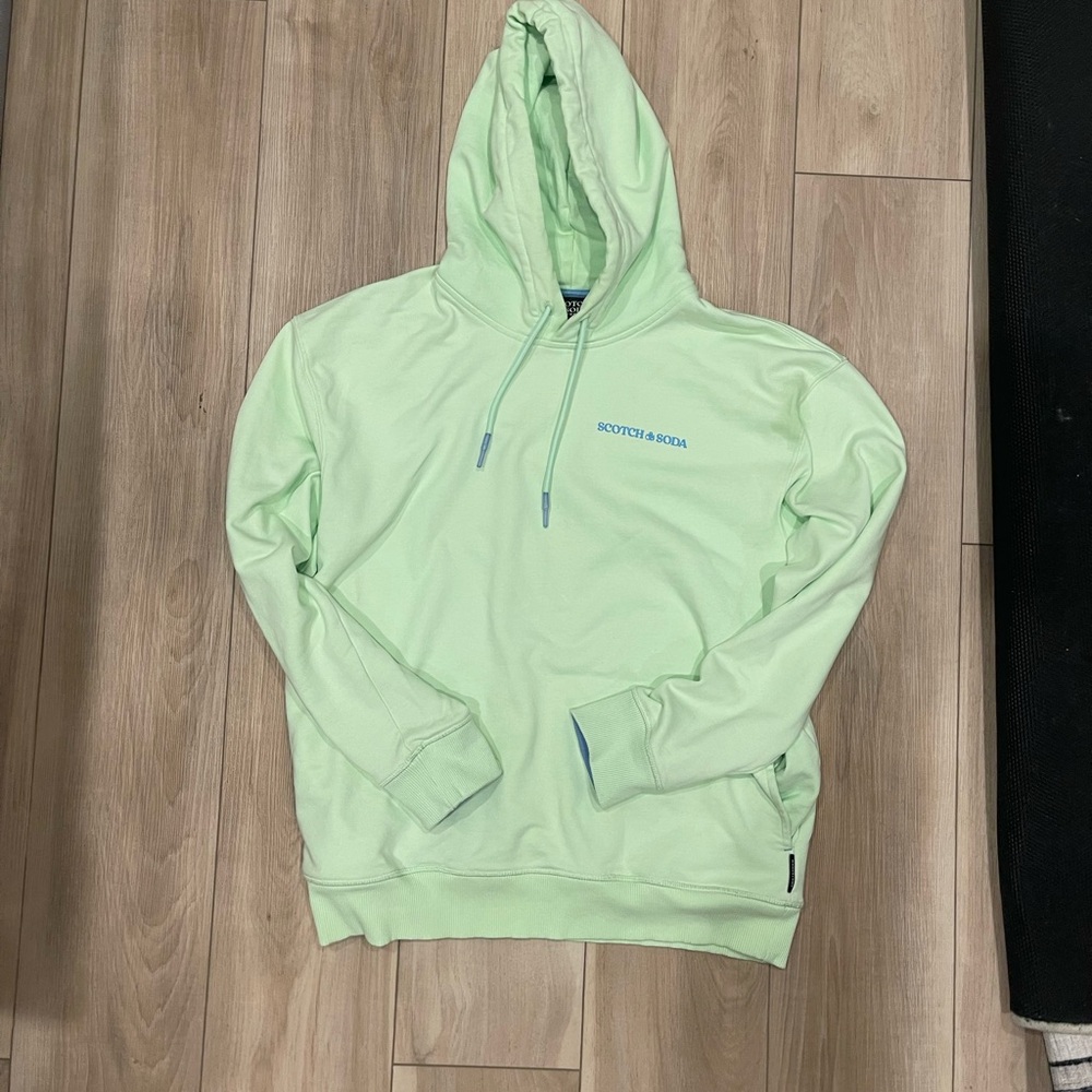 Scotch & Soda Light Green Hoodie size L